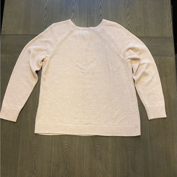 Karen Scott Soft Pink Knit Sweater.  Size Large - Picture 2 of 9